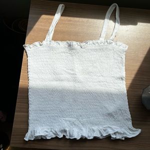 ARITZIA SUNDAY BEST SMOCKED TUBE TOP